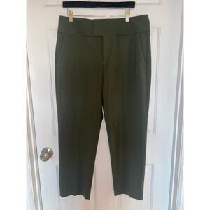 ARGENT Flex Waist Trouser Pants Taper Crop Leg Green Size 14 NWT
